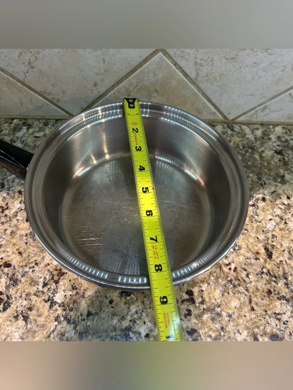 Saladmaster T304S Stainless Steel 8.5” Sauce Pan Skillet w/ Vapo Lid Made In USA